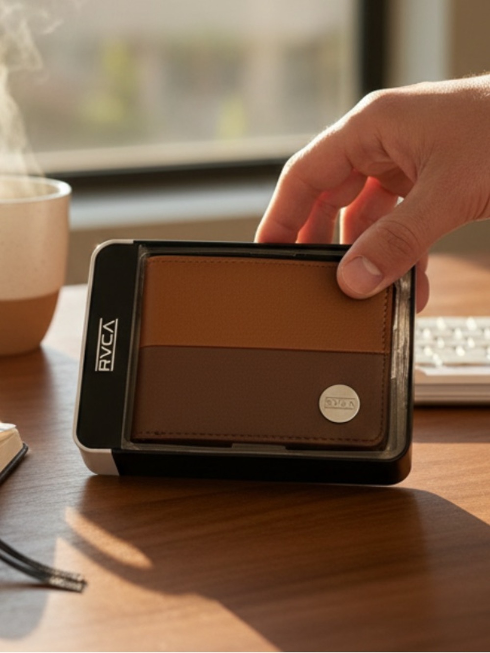 RVCA Brown Wallet